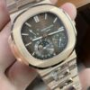 Patek Philippe Nautilus 5712 RG  1:1 Best Edition Brown Dial on RG Bracelet 240 Movement Super Clone