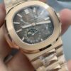 Patek Philippe Nautilus 5712 RG  1:1 Best Edition Brown Dial on RG Bracelet 240 Movement Super Clone