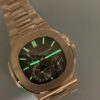 Patek Philippe Nautilus 5712 RG  1:1 Best Edition Brown Dial on RG Bracelet 240 Movement Super Clone