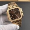 Patek Philippe Cubitus 5821 SS  Best Edition rose gold Brown Dial on SS Bracelet 330Movement Super Clone