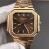 Patek Philippe Cubitus 5821 SS  Best Edition rose gold Brown Dial on SS Bracelet 330Movement Super Clone