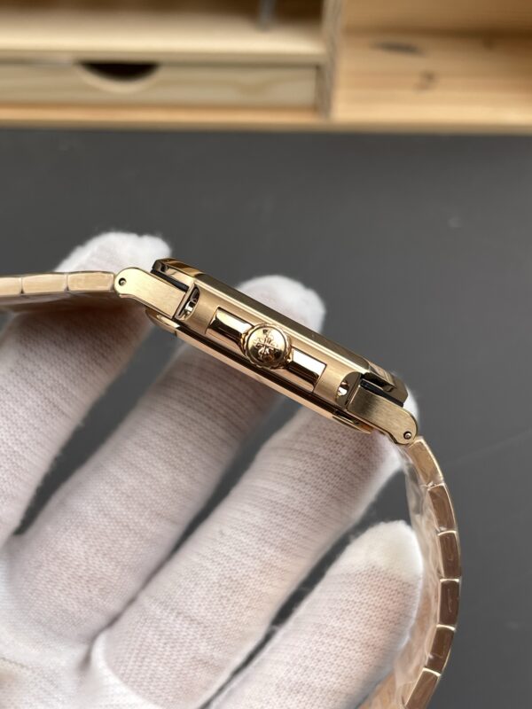 Patek Philippe Cubitus 5821 SS  Best Edition rose gold Brown Dial on SS Bracelet 330Movement Super Clone