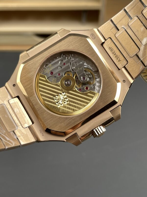 Patek Philippe Cubitus 5821 SS  Best Edition rose gold Brown Dial on SS Bracelet 330Movement Super Clone