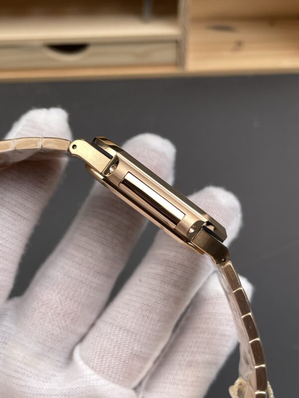 Patek Philippe Cubitus 5821 SS  Best Edition rose gold Brown Dial on SS Bracelet 330Movement Super Clone