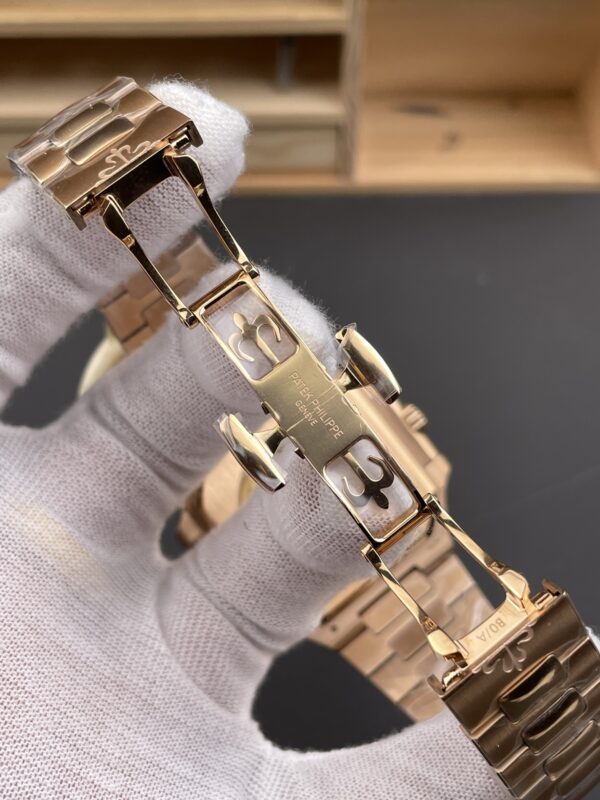 Patek Philippe Cubitus 5821 SS  Best Edition rose gold Brown Dial on SS Bracelet 330Movement Super Clone
