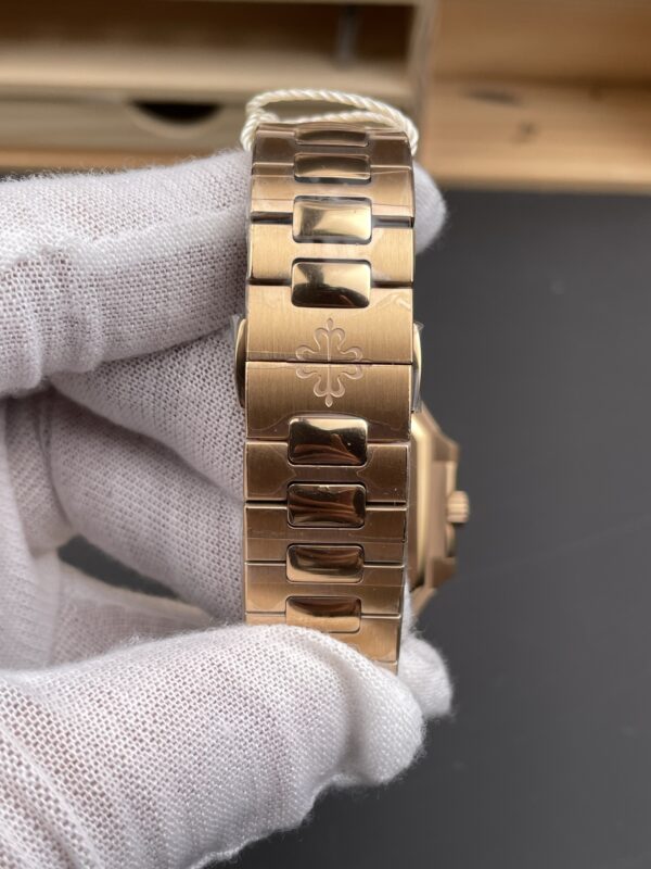 Patek Philippe Cubitus 5821 SS  Best Edition rose gold Brown Dial on SS Bracelet 330Movement Super Clone