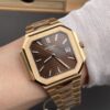Patek Philippe Cubitus 5821 SS  Best Edition rose gold Brown Dial on SS Bracelet 330Movement Super Clone