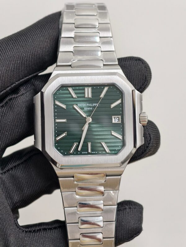 Patek Philippe Cubitus 5821 SS Best EditionGreen Dial on SS Bracelet 330Movement Super Clone
