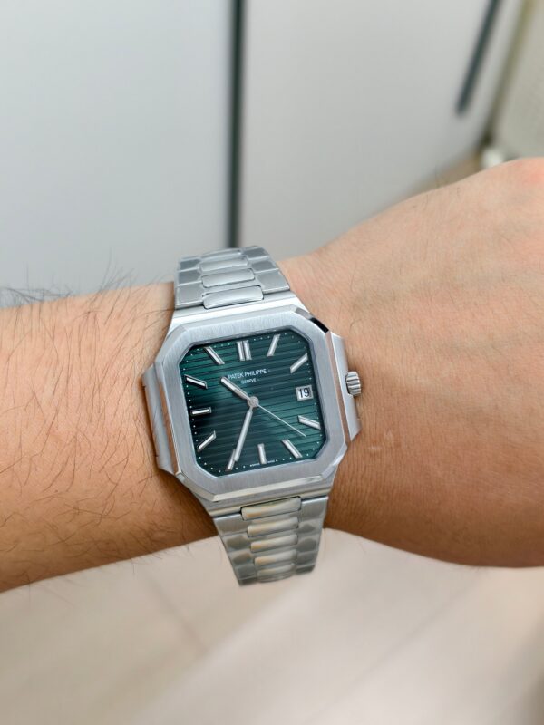 Patek Philippe Cubitus 5821 SS Best EditionGreen Dial on SS Bracelet 330Movement Super Clone