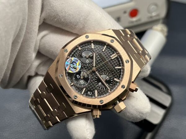 Audemars Piguet Royal Oak Chrono 26240 RG  1:1 Best Edition Green Dial on RG Bracelet 4401 Super Clone