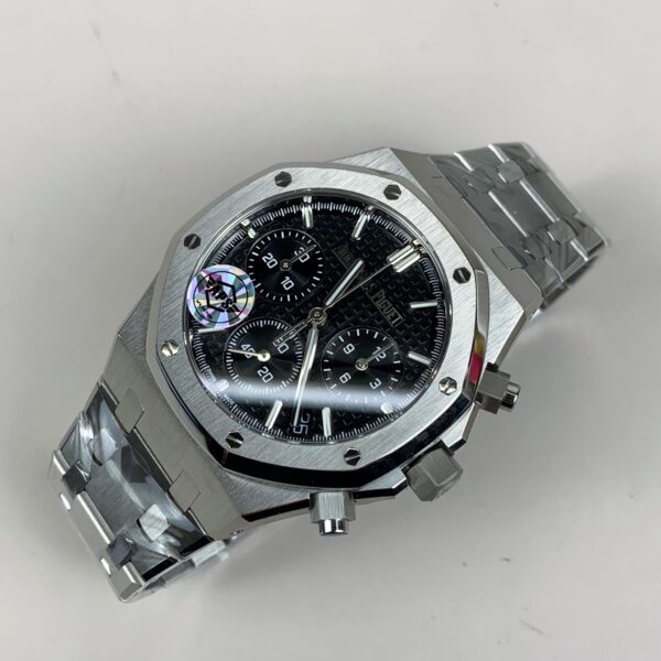 Audemars Piguet Royal Oak Chrono 26240 RG 1:1 Best Edition black Dial on RG Bracelet 4401 Super Clone