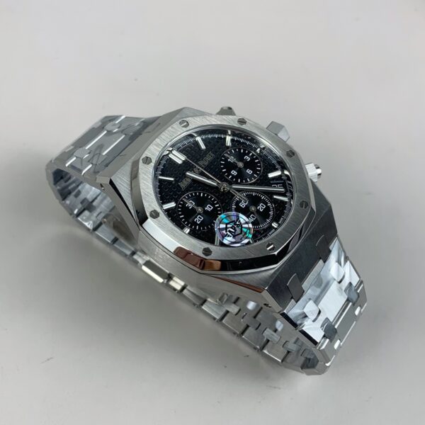 Audemars Piguet Royal Oak Chrono 26240 RG 1:1 Best Edition black Dial on RG Bracelet 4401 Super Clone
