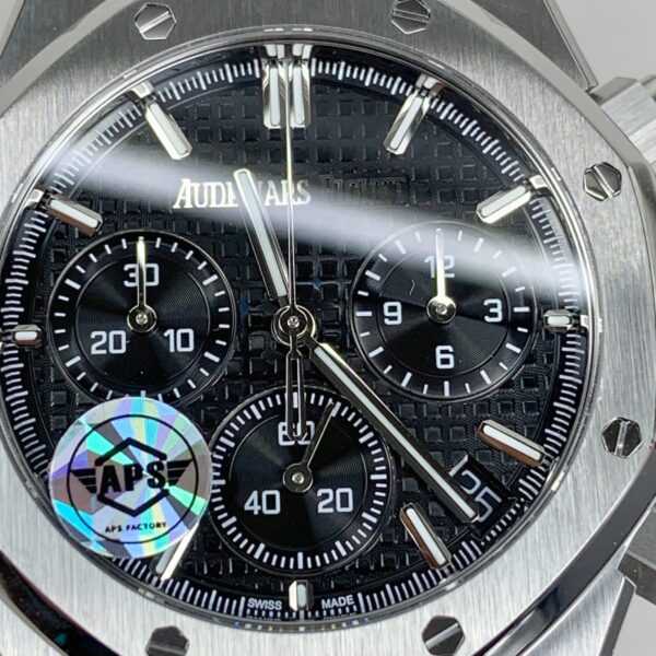 Audemars Piguet Royal Oak Chrono 26240 RG 1:1 Best Edition black Dial on RG Bracelet 4401 Super Clone