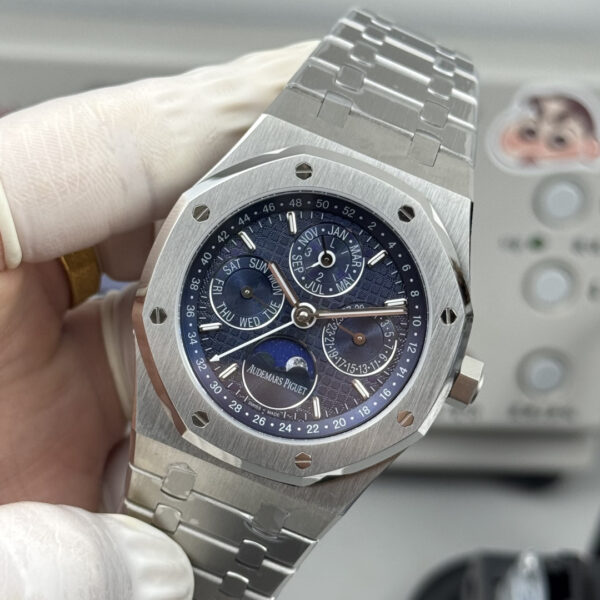 Audemars Piguet Royal Oak 41mm Perpetual Calendar 26574 SS 1:1 Best Editio Blue Dial on SS Bracelet A5134