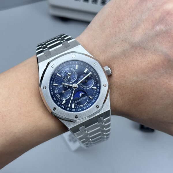 Audemars Piguet Royal Oak 41mm Perpetual Calendar 26574 SS 1:1 Best Editio Blue Dial on SS Bracelet A5134