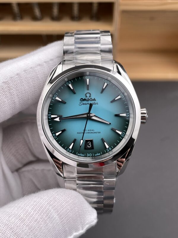 Omega Aqua Terra 150M 38mm 1:1 Best Edition Turquoise Dial on SS Bracelet 8800 Super Clone