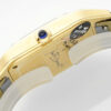 Cartier Santos Dumont 31.4mm SS 1:1 Best Edition gold black Dial on black Leather Strap A157