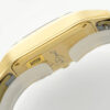 Cartier Santos Dumont 31.4mm SS 1:1 Best Edition gold black Dial on black Leather Strap A157