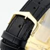Cartier Santos Dumont 31.4mm SS 1:1 Best Edition gold black Dial on black Leather Strap A157