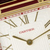 Cartier Santos Dumont 31.4mm SS 1:1 Best Edition  gold case  white Dial on red Leather Strap A157
