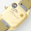 Cartier Santos Dumont 31.4mm SS 1:1 Best Edition  gold case  white Dial on red Leather Strap A157