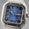 Cartier Santos  40mm SS  1:1 Best Edition Blue Dial on SS SmartLinks Bracelet MIYOTA 9015
