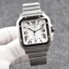 Cartier Santos  40mm SS  1:1 Best Edition white Dial on SS SmartLinks Bracelet MIYOTA 9015
