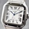 Cartier Santos  40mm SS  1:1 Best Edition white Dial on SS SmartLinks Bracelet MIYOTA 9015