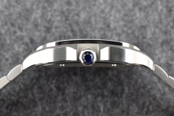 Cartier Santos  40mm SS  1:1 Best Edition white Dial on SS SmartLinks Bracelet MIYOTA 9015