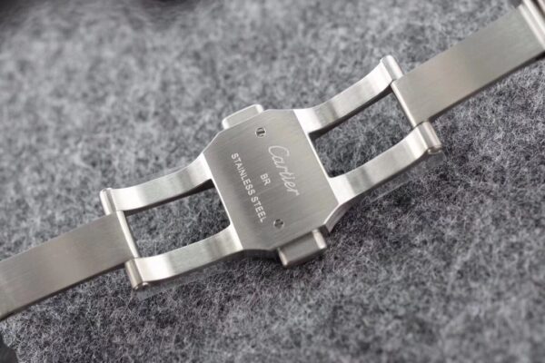 Cartier Santos  40mm SS  1:1 Best Edition Blue Dial on SS SmartLinks Bracelet MIYOTA 9015