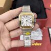 Cartier Santos  35mm SS  1:1 Best Edition white Dial on SS SmartLinks Bracelet MIYOTA 9015