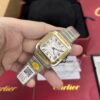 Cartier Santos  35mm SS  1:1 Best Edition white Dial on SS SmartLinks Bracelet MIYOTA 9015