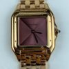 Cartier Panthère Ladies gold 27mm SS/YG  1:1 Best Edition Red Dial on SS/YG Bracelet Ronda Quartz