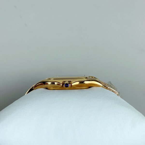 Cartier Panthère Ladies gold 27mm SS/YG  1:1 Best Edition Red Dial on SS/YG Bracelet Ronda Quartz