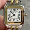Cartier Panthère Ladies gold 27mm SS/YG  1:1 Best Edition white Dial on SS/YG Bracelet Ronda Quartz